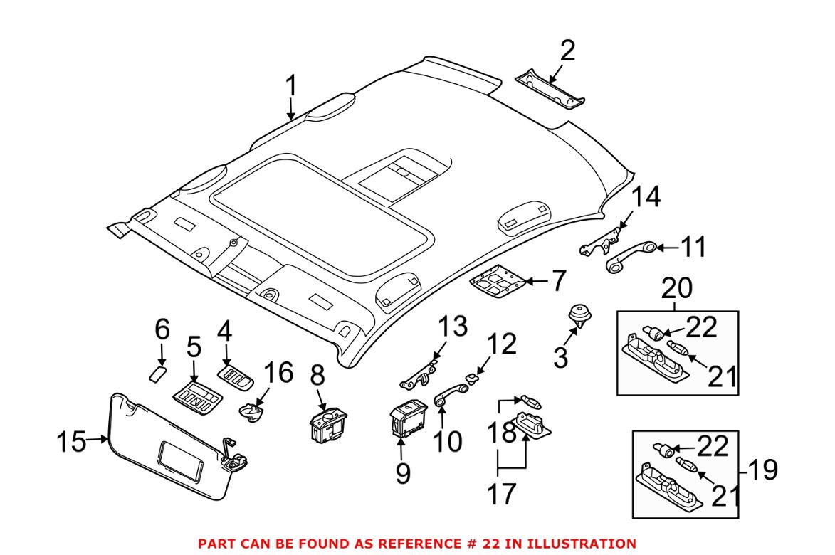 BMW Bulb Socket 63258389736